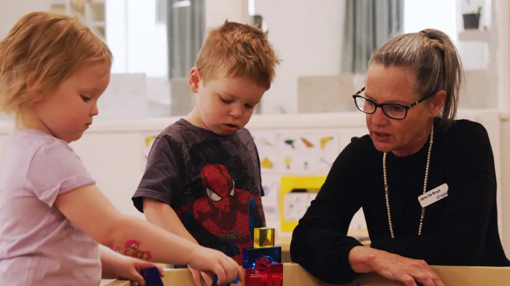 children playing with adult supervision